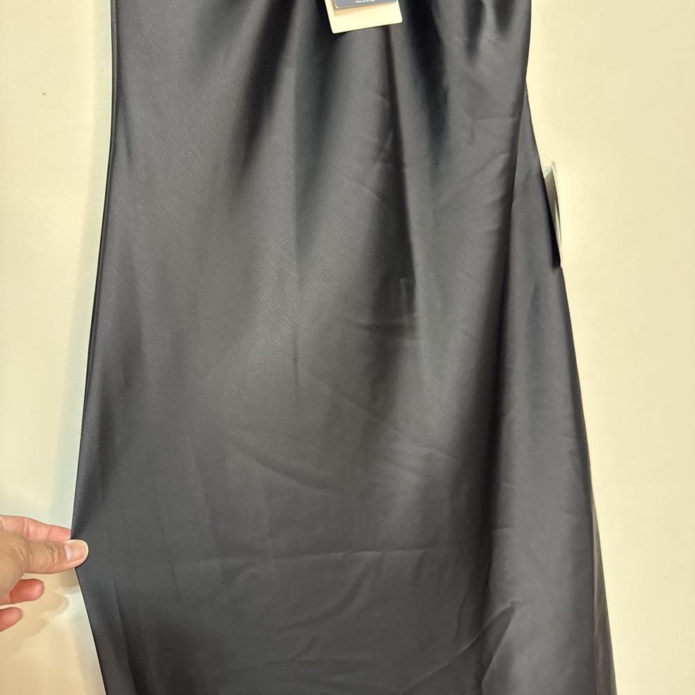 WAYF Womens Araceli Halter Strap Satin Slipdress Size Small Nwt Black #148 - Picture 16 of 16